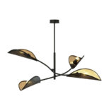 Потолочная лампа LOTUS 4 BLACK/GOLD Black (1106/4)