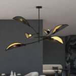 LOTUS 6 BLACK/GOLD потолочная лампа черная (1106/6) — изображение 4