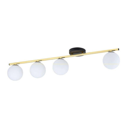 Потолочная лампа MONZA 4 BL OPAL Black-Gold (1252/4)