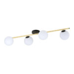 Потолочная лампа SPLENDI 4 BL OPAL Black-Gold (1248/4)