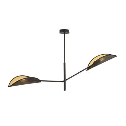 Черная потолочная лампа VENE 2 BLACK/GOLD (1158/2)