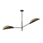 Черная потолочная лампа VENE 2 BLACK/GOLD (1158/2) — изображение 2