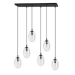 Висячая лампа ASTRAL 6 BL TRANSPARENT black (1265/6) - Emibig — изображение 2