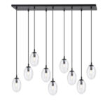 Висячая лампа ASTRAL 9 BL TRANSPARENT black (1265/9)