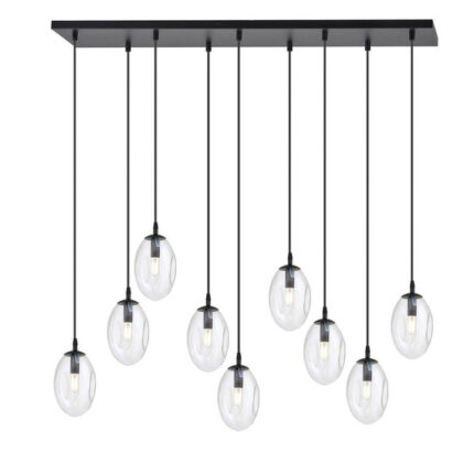 Висячая лампа ASTRAL 9 BL TRANSPARENT black (1265/9)