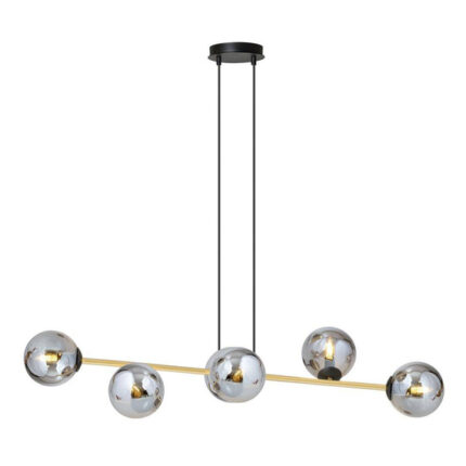Висячая лампа GRAVITY 6 BL GRAFIT Black-Gold (1237/6)