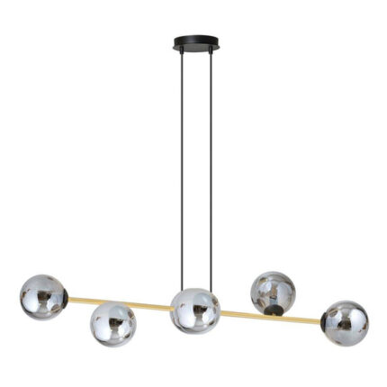 Висячая лампа GRAVITY 6 BL GRAFIT Black-Gold (1237/6)