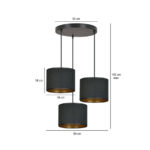 Висячая лампа HILDE 3 BL PREMIUM BLACK Black (1054/3PREM) — изображение 5