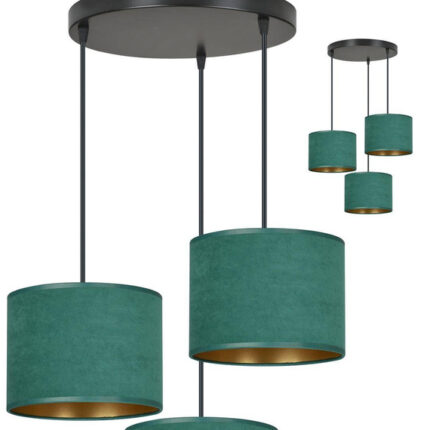 Висячая лампа HILDE 3 BL PREMIUM GREEN Black (1051/3PREM)