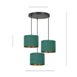 Висячая лампа HILDE 3 BL PREMIUM GREEN Black (1051/3PREM) — изображение 5