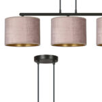 Висячая лампа HILDE 3 BL ROSE black (1053/3) — изображение 2