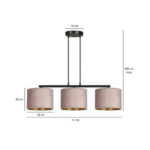 Висячая лампа HILDE 3 BL ROSE black (1053/3) — изображение 5