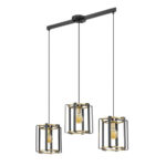 Висячая лампа Italux PND-44003-3-BK-GD Праймеро