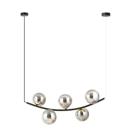Висячая лампа RITZ 5 BL GRAFIT Black-Gold (1297/5)