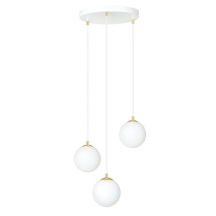 Висячая лампа ROYAL 3 WH white-Gold (1244/3)