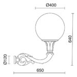 Наружная лампа 057B-G05X1A-02 Indura XL Novolux — изображение 2