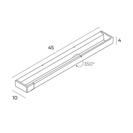 Maxlight Kinkiet Flink Black W0307