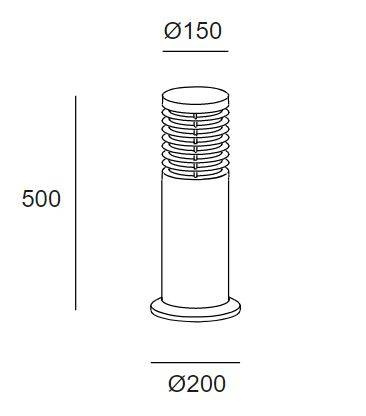 Не 55-E017-05-CL Наружная лампа LEDS Grok