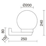 Novolux 011C-G05X1A-02 Alia S Наружная настенная лампа — изображение 2