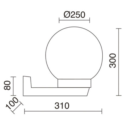 Novolux 011D-G05X1A-02 Alia M Наружная настенная лампа
