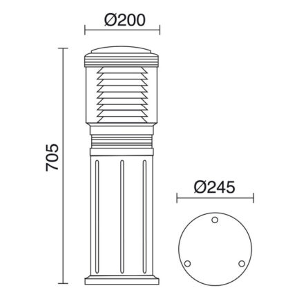 Novolux 114A-G05X1A-03 Рама Внешняя стоячая лампа