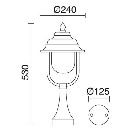 Novolux 167H-G05X1A-02 Keo Наружная лампа
