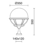 Novolux 405C-G05X1A-04 Круглая стоячая лампа — изображение 3