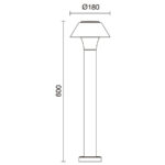 Novolux 976C-L3110B-04 Bucket H600 Внешний стоячий фонарь — изображение 3