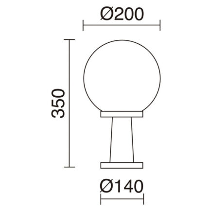 Novolux Alia 011A-G05X1A-02 Внешний стоячий фонарь