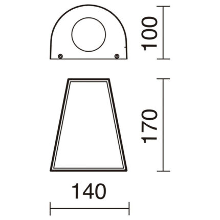 Novolux Alix 453A-G21X1A-04 Внешний стеновой фонарь