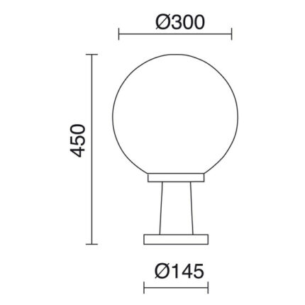 Novolux Vic 344B-G05X1A-02 Внешний стоячий фонарь