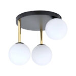 DOLCE Plafon 3 BL OPAL Black-Gold (1260/3)