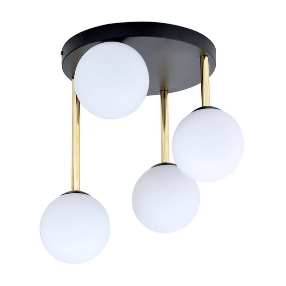 DOLCE Plafon 4 BL OPAL Black-Gold (1260/4) DOLCE Plafon 4 BL OPAL Black-Gold (1260/4) — изображение 1