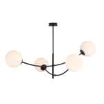 HUNTER Plafon 4 BLACK/OPAL Black (1102/4)