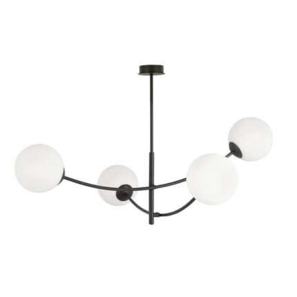 HUNTER Plafon 4 BLACK/OPAL Black (1102/4)