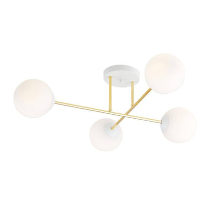 Plafon MAGNUM 4 WH OPAL white-gold (1234/4)