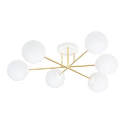 Plafon MAGNUM 6 WH OPAL white-gold (1234/6)