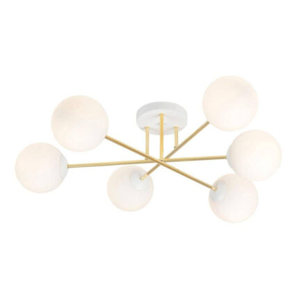 Plafon MAGNUM 6 WH OPAL white-gold (1234/6)