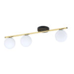 MONZA Plafon 3 BL OPAL Black-Gold (1252/3)