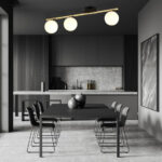 MONZA Plafon 3 BL OPAL Black-Gold (1252/3) — изображение 4