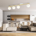 MONZA Plafon 4 WH OPAL white-gold (1253/4) — изображение 3