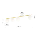MONZA Plafon 4 WH OPAL white-gold (1253/4) — изображение 5