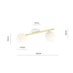 SPLENDI Plafon 2 WH OPAL white-Gold (1249/2) — изображение 5