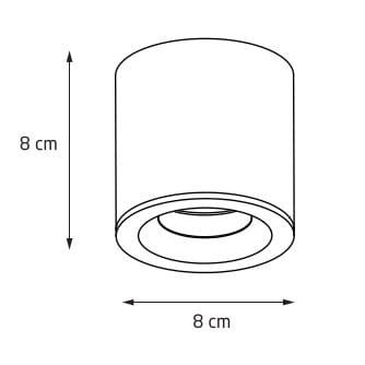 Tuba MaxLight Форма C0216 черный IP65