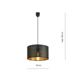 Висячая лампа ASTON 1 BLACK/GOLD Black (1148/1) — изображение 6