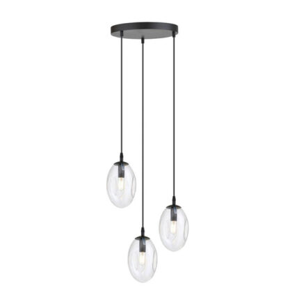 Висячая лампа ASTRAL 3 BL PREMIUM TRANSPARENT black (1265/3PREM)