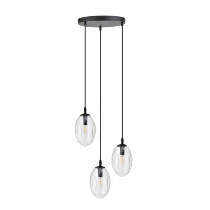 Висячая лампа ASTRAL 3 BL PREMIUM TRANSPARENT black (1265/3PREM)