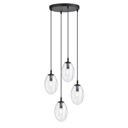 Висячая лампа ASTRAL 4 BL PREMIUM TRANSPARENT black (1265/4PREM)
