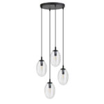 Висячая лампа ASTRAL 4 BL PREMIUM TRANSPARENT black (1265/4PREM) — изображение 2