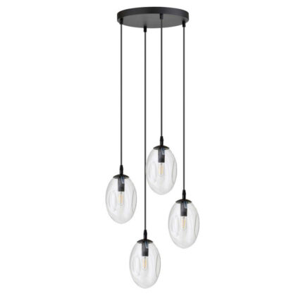 Висячая лампа ASTRAL 4 BL PREMIUM TRANSPARENT black (1265/4PREM)